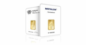 5 gram metalor gold bar