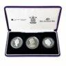 002 Queen Elizabeth II Golden Jubilee Silver Proof 3-Coin Set