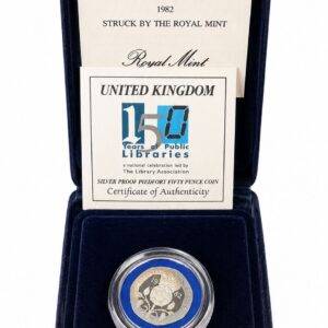 1982 United Kingdom Proof Silver Piedfort Twenty Pence Coin