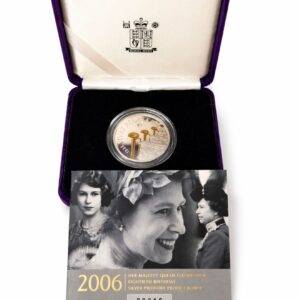 2006 Queen Elizabeth II 80th Birthday Silver Piedfort Proof Crown