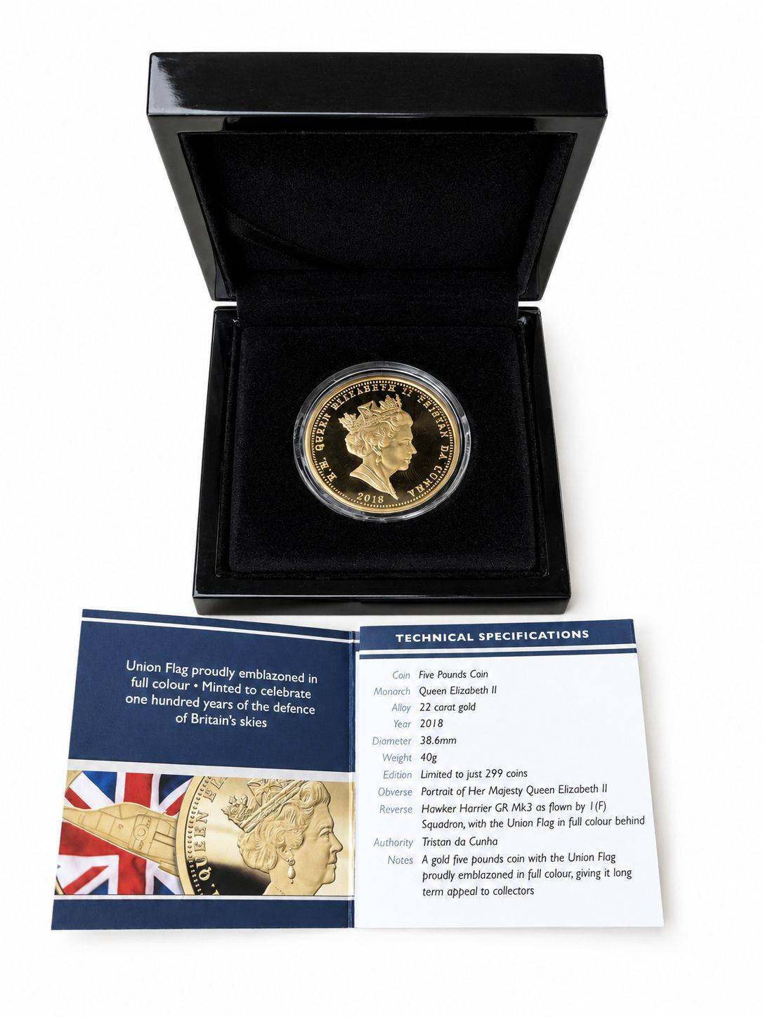 2018 Defence of Our Skies £5 Gold Coin 2018 Defence of Our Skies £5 Gold Coin
