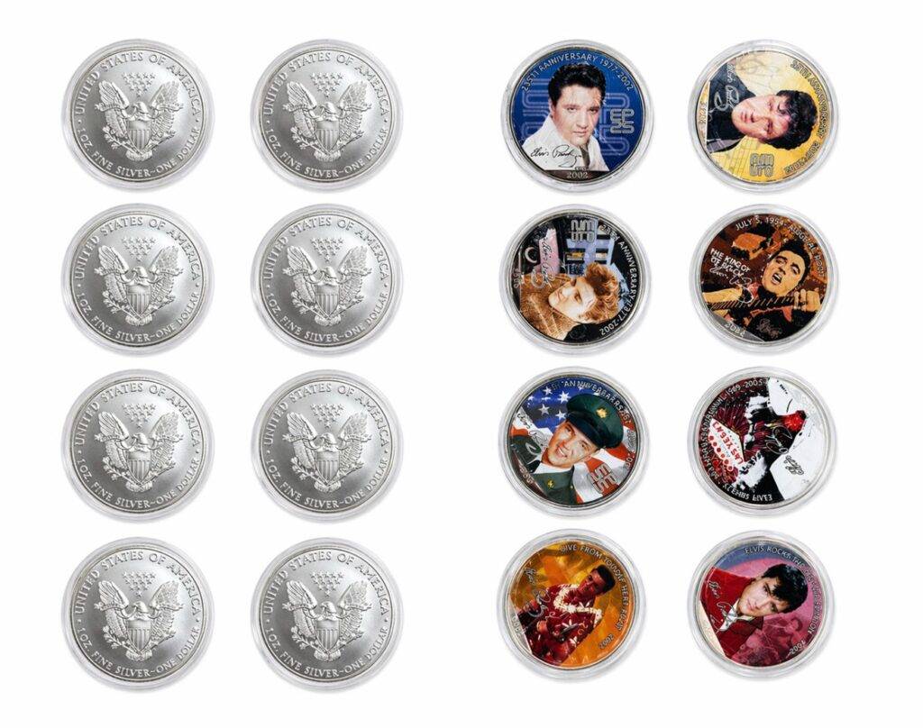 8-coin Elvis Presley limited edition silver collection