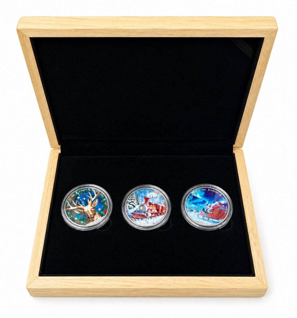 2024 Christmas Colorized Silver Coin Collection