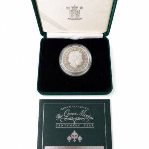 Queen Mother Centenary Silver Piedfort Crown
